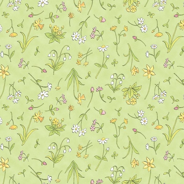 Olive Spring Flowers Y 2873-23