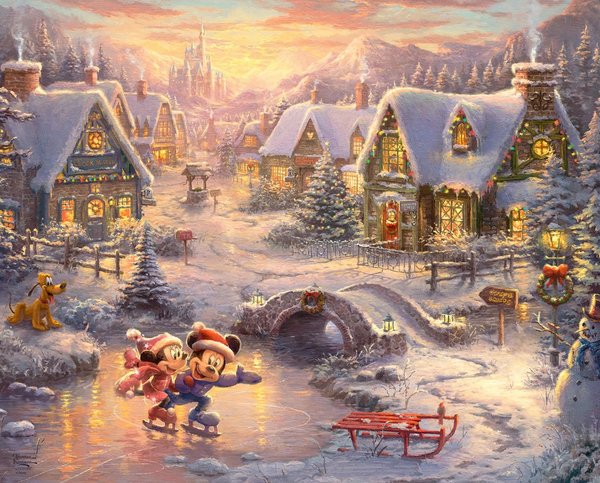 Paneel Disney Dreams Sweetheart Holiday- Winterweihnacht